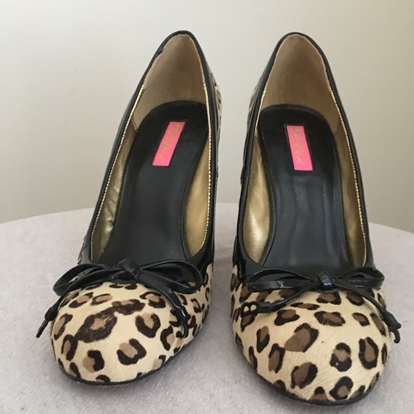 Leopard print high heel wedge - Picture 5 of 5